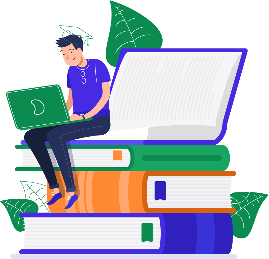 Student studying